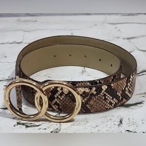 Express Small Snake print belt